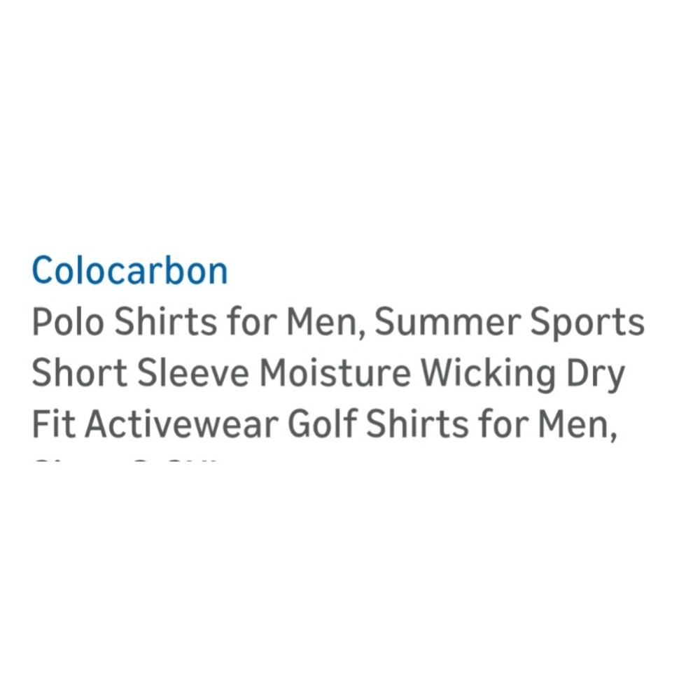 Colocarbon Men Navy Blue Short Sleeve Moisture Wicking Dry Fit Golf Polo Shirt S - Picture 7 of 7